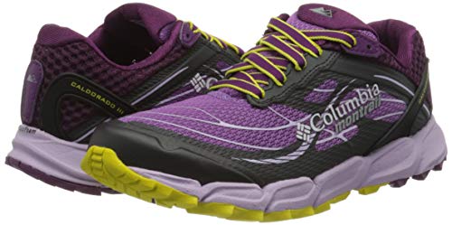 Columbia Caldorado III, Zapatillas de Running para Asfalto para Mujer, Morado (Crown Jewel, Gi 523), 43 EU