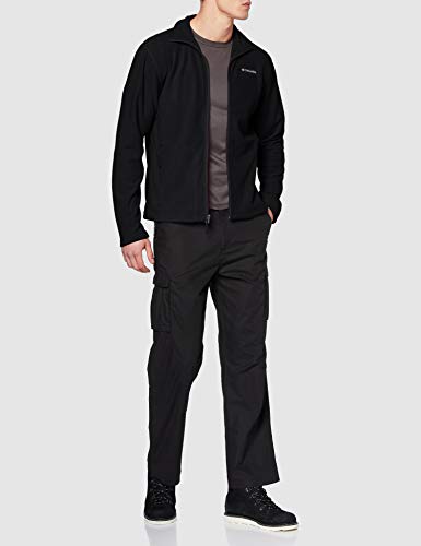 Columbia Fast Trek Light Full Zip Fleece Forro Polar con Cremallera, Aislamiento térmico sintético Hi-Loft, Hombre, Black, M