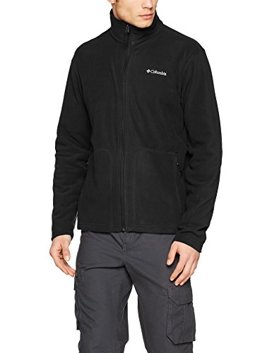 Columbia Fast Trek Light Full Zip Fleece Forro Polar con Cremallera, Aislamiento térmico sintético Hi-Loft, Hombre, Black, M