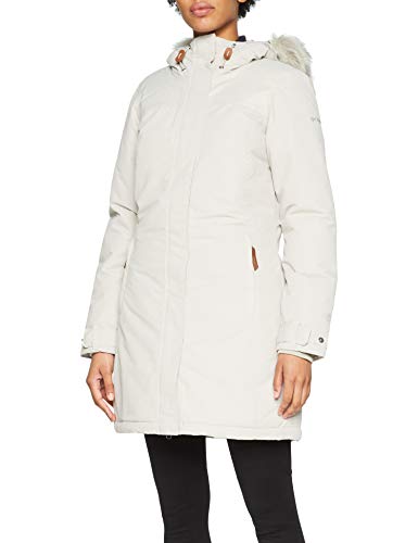 Columbia Lindores Chaqueta Impermeable, Mujer, Gris (Light Cloud), S