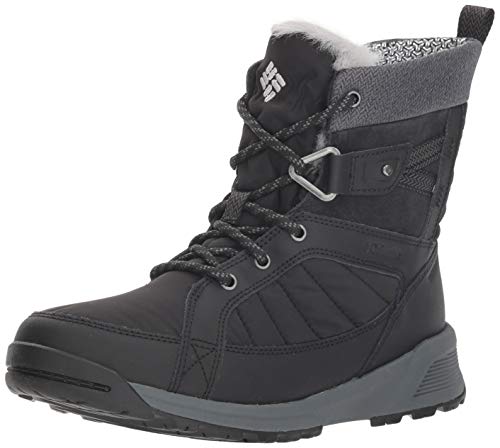 Columbia Meadows Omni, Botas Bajas para Mujer, Negro (Heat-Black, Steam), 39 EU