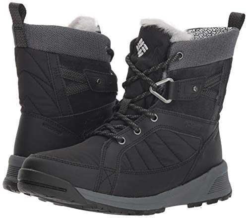 Columbia Meadows Omni, Botas Bajas para Mujer, Negro (Heat-Black, Steam), 39 EU