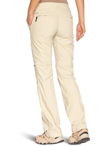 Columbia Mujer Pantalón Convertible, Silver Ridge, Beige (Fossil), Talla: 40