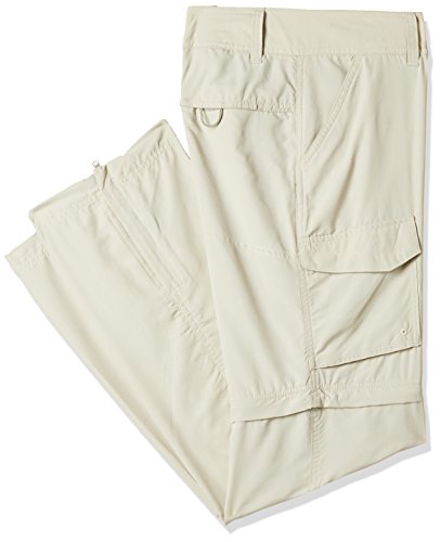 Columbia Mujer Pantalón Convertible, Silver Ridge, Beige (Fossil), Talla: 40