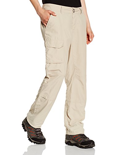 Columbia Mujer Pantalón, Silver Ridge, Castaño (Fossil), Talla: 38