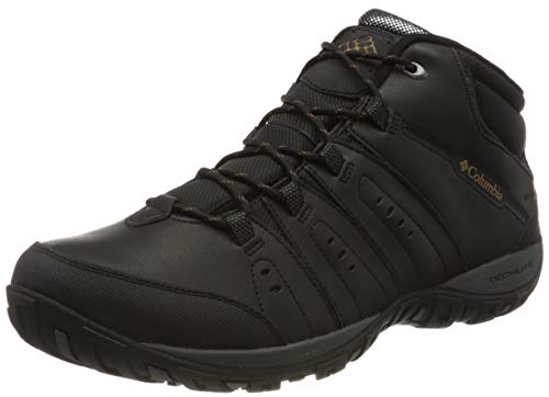 Columbia Peakfreak Nomad Chukka WP Omni-Heat Zapatos hombre , Negro(Black, Goldenrod), 41 EU