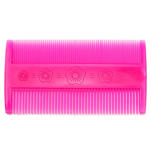 com-four® 4X peines para pulgas y piojos, Nissen para Humanos y Animales, 9 x 5 cm (4 Piezas)