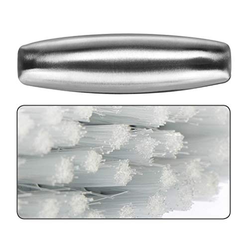 com-four® Juego de cepillos para Lavar a Mano de 3 Piezas de Acero Inoxidable y jabón de Acero Inoxidable con jabonera - Limpieza Manos, pies y uñas - Elimina olores