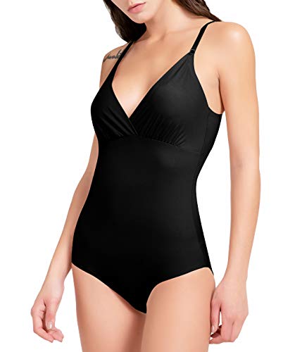 COMFREE Bodies Moldeadores para Mujer Cintura Alta Reductora Abdomen Cómodo Body Shaper Negro XL