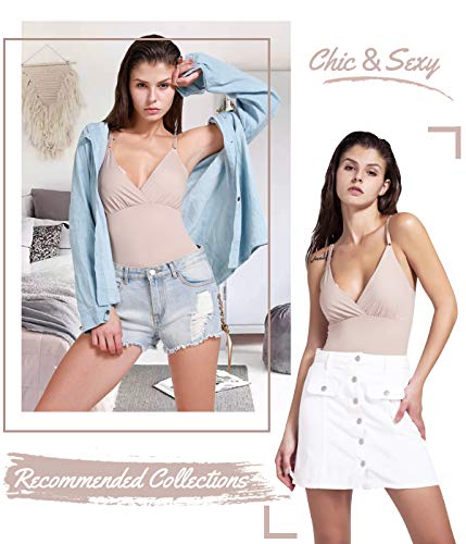 COMFREE Mujer Bodies Moldeadores Súper Alto Elástico sin Costuras Lifting de Cadera Cómodo Y Ligero Beige L