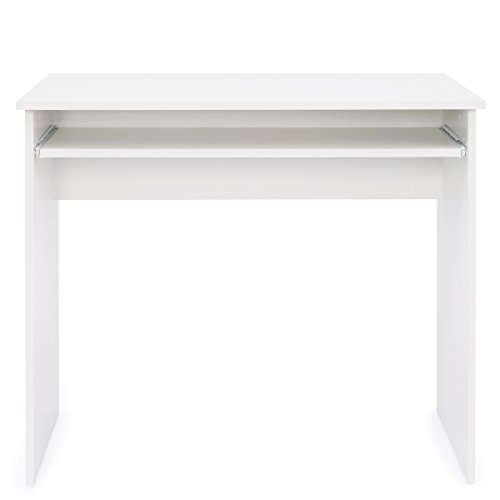 COMIFORT Mesa de Ordenador con Bandeja Extraíble - Escritorio Robusto de Estilo Moderno y Minimalista, para Despacho o Sala de Estudio, Color Nordic