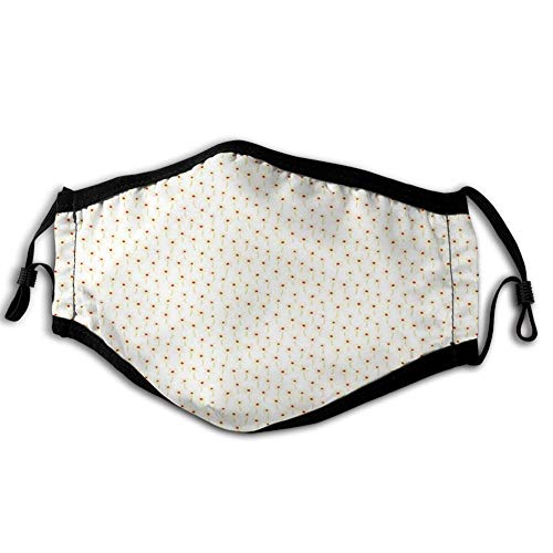 Cómoda cubierta a prueba de viento, flores de melocotón abstractas que florecen en exuberante primavera suave tema primaveral, decoraciones faciales impresas para hombre y mujer.