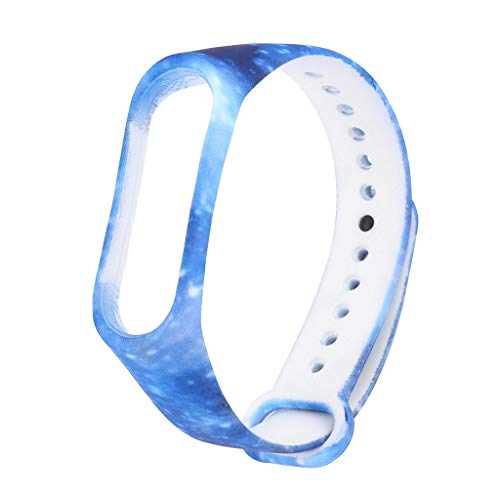 Compatible con Xiaomi Mi Band 4 Pulsera de Silicona de reemplazo de Pulsera ，riou Pulseras de Recambio Brazalete Extensibles Correa de Muñeca de Banda de Repuesto