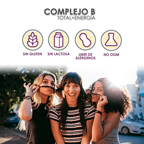 Complejo B | Potente y completo complejo B | Con vitaminas B1, B2, B3, B5, B6, B9 y B12 | Fortalece el sistema nervioso | Aporta energía extra | Protege el sistema cardiovascular | 60 cápsulas