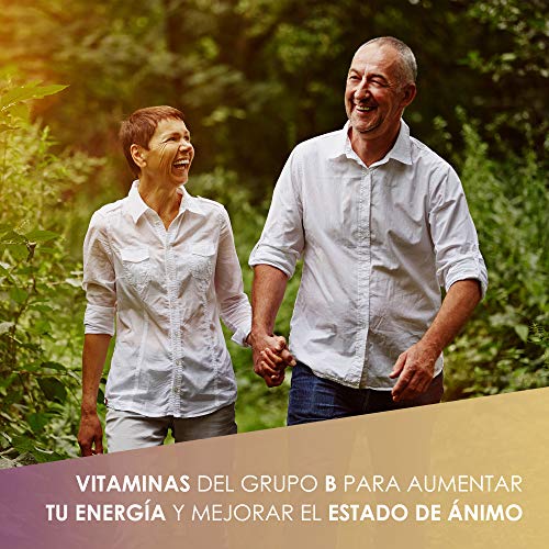 Complejo B | Potente y completo complejo B | Con vitaminas B1, B2, B3, B5, B6, B9 y B12 | Fortalece el sistema nervioso | Aporta energía extra | Protege el sistema cardiovascular | 60 cápsulas