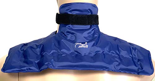Compresa de frío - calor para el cuello - 750 gramos (1.65 libras) de gel para alta eficacia - Cómoda cobertura de nylon anti derrames