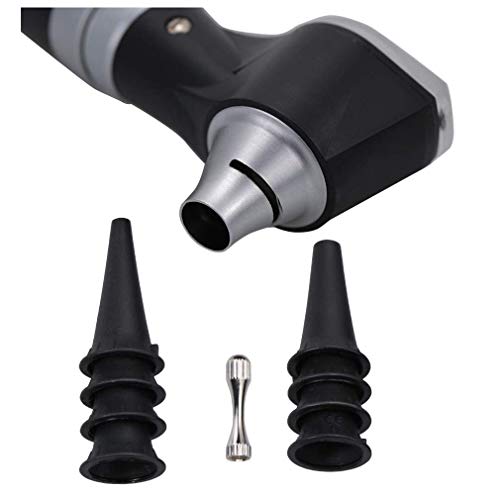 Comprobar la Oreja Lupa con LED, 3 aumentos Visual otoscopio, Inspección y removedor de Cera, 4 Tipos de otoscopio Cabeza para el Examen del oído