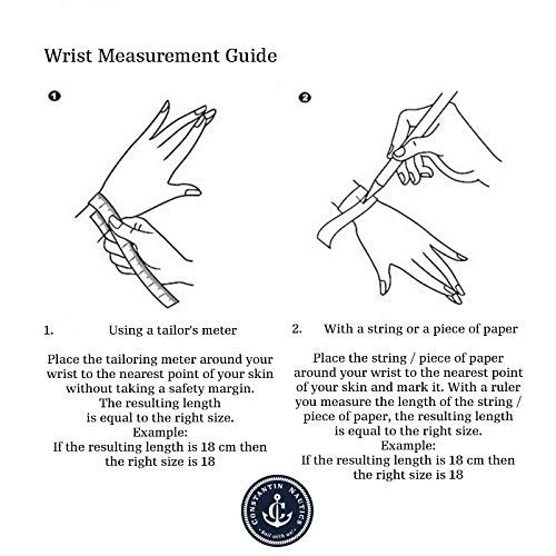 Constantin Nautics Pulseras Náuticas Pulseras Hechas a Mano de Cuerda de Navegación Náutica. Gran Variedad de Tamaños y Colores. Pulseras de Hilo para Hombres y Mujeres