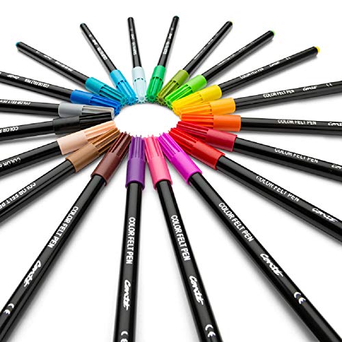 Conté Colouring rotuladores - colores Surtidos, Caja Metálica de 20 unidades