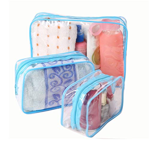 Contenedores De Almacenamiento Cosméticos, Solo Hoja Bolsa De Cosméticos Transparente Hombres Mujeres Bolsa De Maquillaje PVC Transparente Maquillaje De Viaje Organizador Artículos De Aseo Estuche