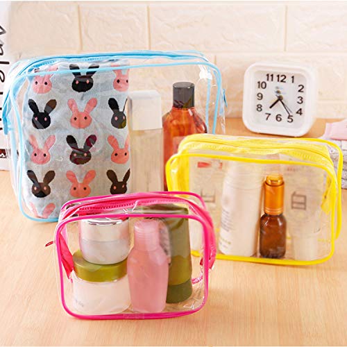 Contenedores De Almacenamiento Cosméticos, Solo Hoja Bolsa De Cosméticos Transparente Hombres Mujeres Bolsa De Maquillaje PVC Transparente Maquillaje De Viaje Organizador Artículos De Aseo Estuche