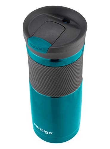 Contigo Vaso Termico Byron Snapseal, Termo Café, Taza de Viaje en acero inoxidable, Vaso Termo antigoteo, Copa con Tapa fácil de limpiar sin BPA, 470 ml