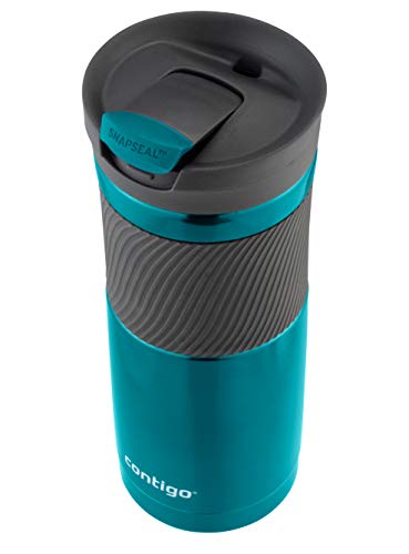 Contigo Vaso Termico Byron Snapseal, Termo Café, Taza de Viaje en acero inoxidable, Vaso Termo antigoteo, Copa con Tapa fácil de limpiar sin BPA, 470 ml