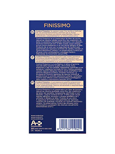 Control Finissimo Preservativos - Pack de 12 preservativos