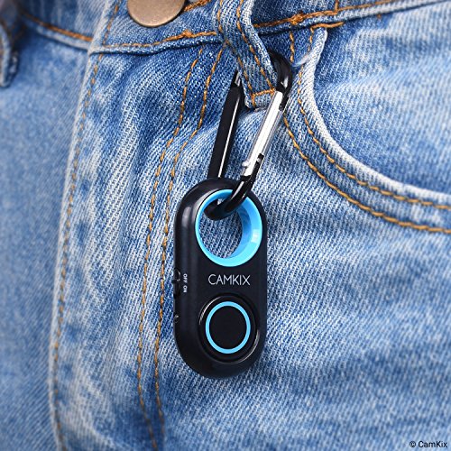 Control Remoto del Obturador de Cámara con Tecnología Inalámbrica Bluetooth® CamKix – Cordón con Montaje de Anillo Desmontable – Mosquetón – Capturar imágenes/Video hasta 10m en iPhone/Android