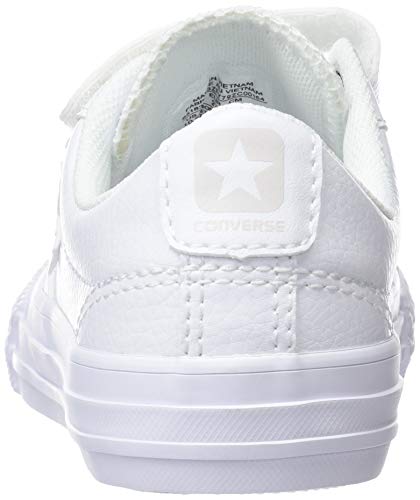 Converse Lifestyle Star Player Ev 3V Ox, Zapatillas Unisex niño, Blanco (White/White/White 100), 30 EU