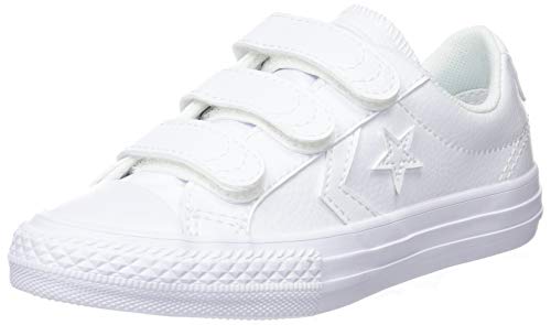 Converse Lifestyle Star Player Ev 3V Ox, Zapatillas Unisex niño, Blanco (White/White/White 100), 30 EU
