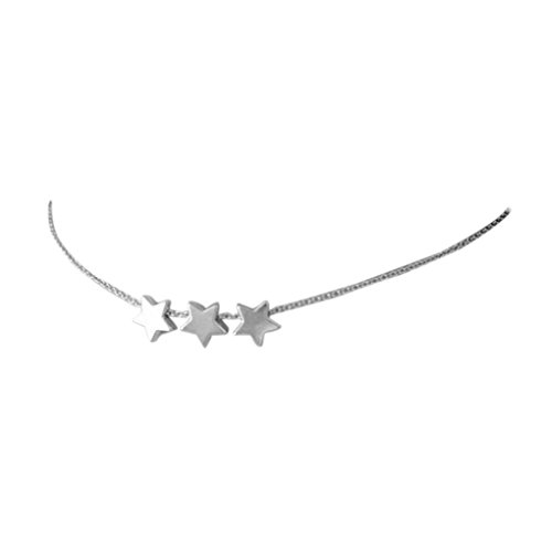 Cool Girl Ajustable Shinning de la Estrella Mujeres Gargantilla Linda Joyería de Plata Regalo de la Cadena del Oro Regard