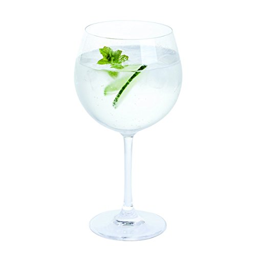 Copa para gintonic de la marca Bar Amigos. Copa redonda con tallo de cristal grande de 650 ml. Hecha de cristal sin plomo. Se puede lavar en el lavavajillas. Dos unidades