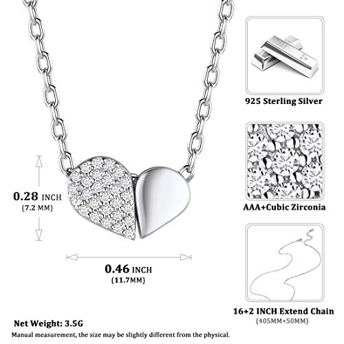 Corazón Roto Multiples Usos Collar Moderno Plata de Ley 925 Oro Blanco Gotear Aceites Rojo Llamativo Caliente Piedras Zirconia Cúbica Joyería Romántica