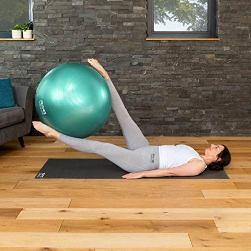 CORE BALANCE, Pelota de Pilates, Fitness, Yoga, Embarazo, Fitball para Ejercicios Gimnasia - Muy Resistente – Tamaño 55cm 65cm 75cm 85cm - Hinchador Incluido