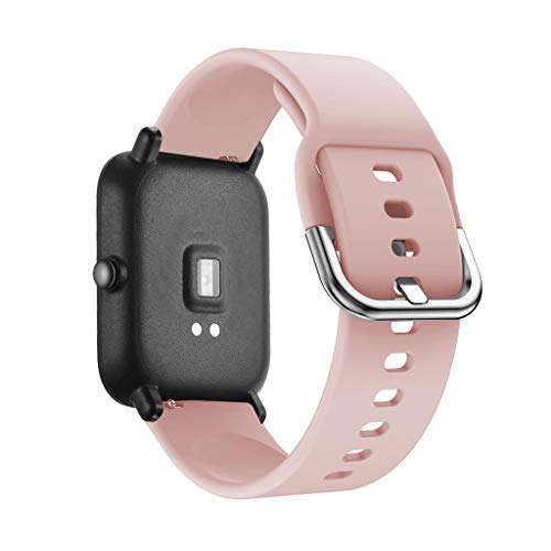 Correa Compatible con xiaomi huami amazfit bip Youth Reloj，riou Pulseras de Repuesto Correa de Recambio Brazalete Extensibles para xiaomi huami amazfit bip smartwatch