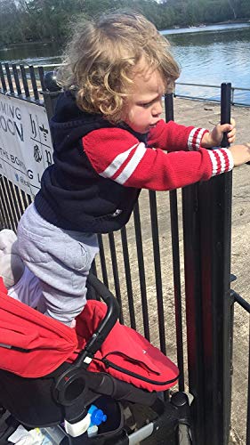 Correa para cinturón y arnés de seguridad de silla de bebé, con cierre de clip, sistema antiescape.Evita que los brazos se salgan del arnés.