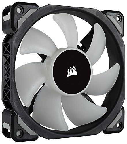 Corsair ML120 Pro - Ventilador de levitación magnética, 120 mm premium, con LED RGB, paquete sencillo (CO-9050075-WW)
