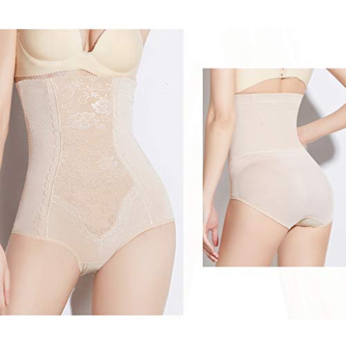 Corsé La Cadera Cintura de Las Mujeres Postnatal Quema de Grasas Bajar de Peso Corporal de Cintura Alta siamés del Abdomen Que Adelgaza Post-Off XMJ (Color : Skin Tone, Size : L)