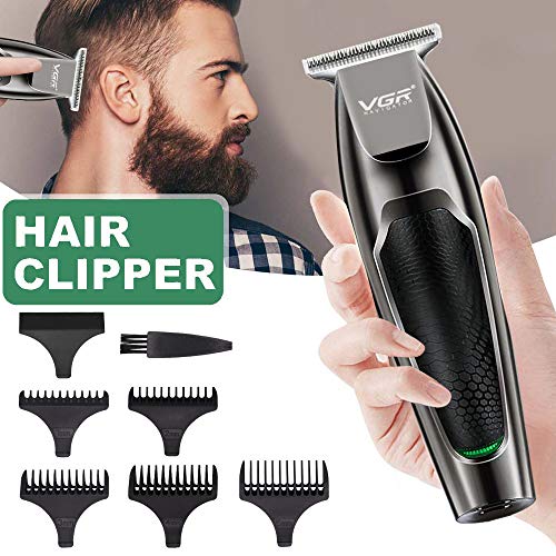 Cortapelos, Cortador de Pelo Recargable, Cortapelos Electrónico con 5 peines para hombres, niños y uso familiar