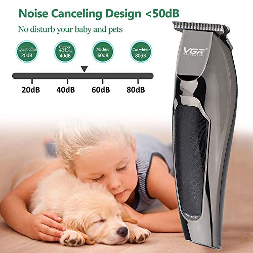 Cortapelos, Cortador de Pelo Recargable, Cortapelos Electrónico con 5 peines para hombres, niños y uso familiar