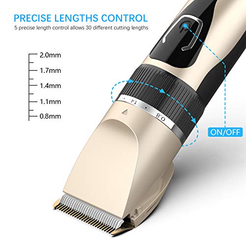 Cortapelos Hombres, Oudekay Cortapelos Profesional Hombres Máquina Cortar Pelo Kit, Barbero Profesional Electrico Cortador, Ortadora de Pelo Recargable, Cortadora de Pelo Inalámbrica de Pantalla LED