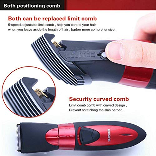 Cortapelos Inalambrico Maquina Para Cortar El Pelo Barba Resistente al Agua Prof
