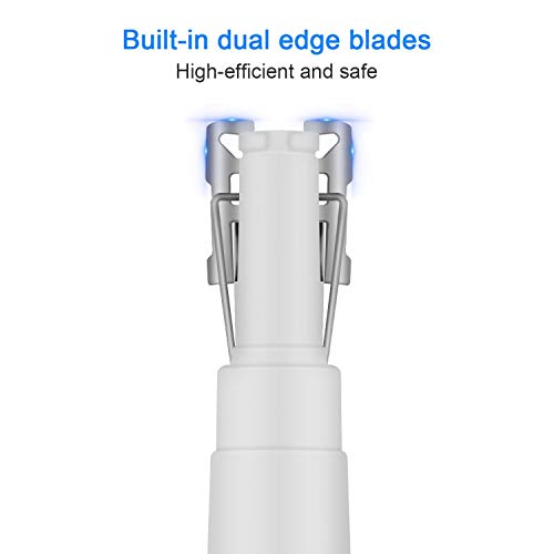 Cortapelos Nariz y Oreja - Liberex Recortador Eléctrico para Nariz Oreja con LED, Cuchilla Impermeable de 360° Rotación