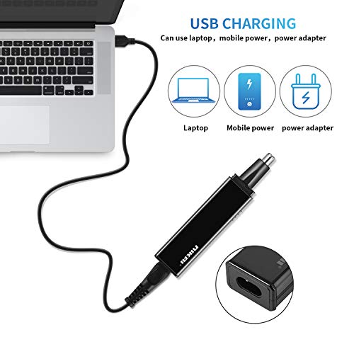 Cortapelos Nariz y Orejas, Recortador de pelo y cejas 4 en 1 afeitadora para hombres y mujeres, Lavable y sin tirones garantizado