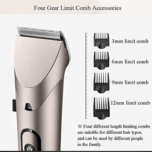 Cortapelos para hombres Cortapelos inalámbrico profesional con pantalla LED recargable Cortabarba múltiple para hombres, niños, niños