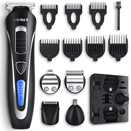 Cortapelos Profesional Hombre 5 en 1 con Peines Multifuncionales con base de carga PH-2701 ELEHOT