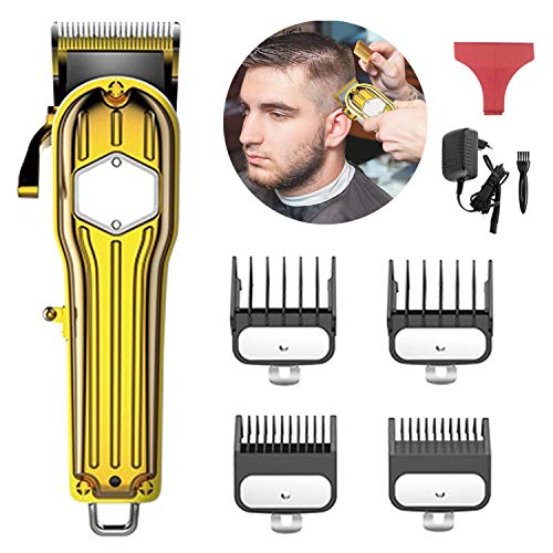 Cortapelos Profesional Hombre Maquina Cortar Pelo Eléctrica, Afeitadora Corporal Masculina para Hombres con Batería Recargable y 4 Peines
