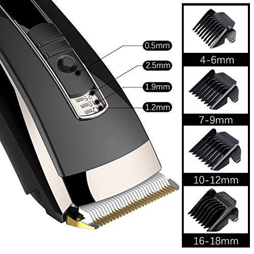 Cortapelos Profesional Hombres, Oudekay Máquina de Cortar Pelo Cortador de Pelo Recargable, Barbero Electrico, Recortador de Barba Inalámbrico con Ajuste Turbo de 3 Velocidades Cortapelos Hombres