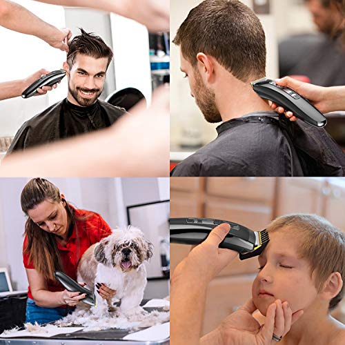 Cortapelos Profesional Hombres, Oudekay Máquina de Cortar Pelo Cortador de Pelo Recargable, Barbero Electrico, Recortador de Barba Inalámbrico con Ajuste Turbo de 3 Velocidades Cortapelos Hombres